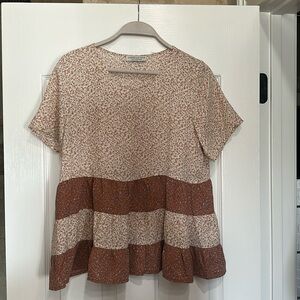 Paper Crane ruffle top
